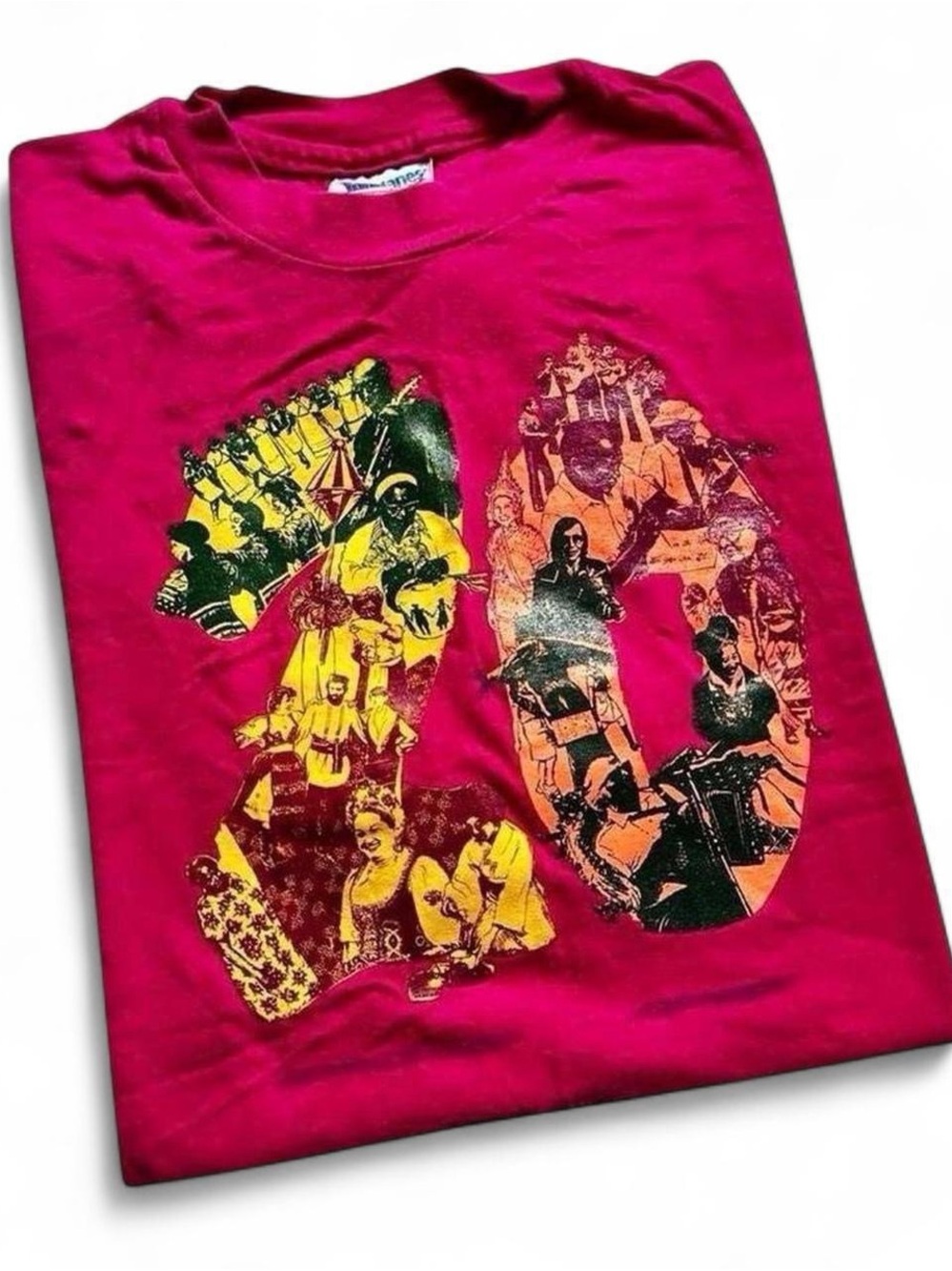 Vintage 1990s Tucson Arizona Short Sleeve Graphic Tee - Pink 20 Design L
